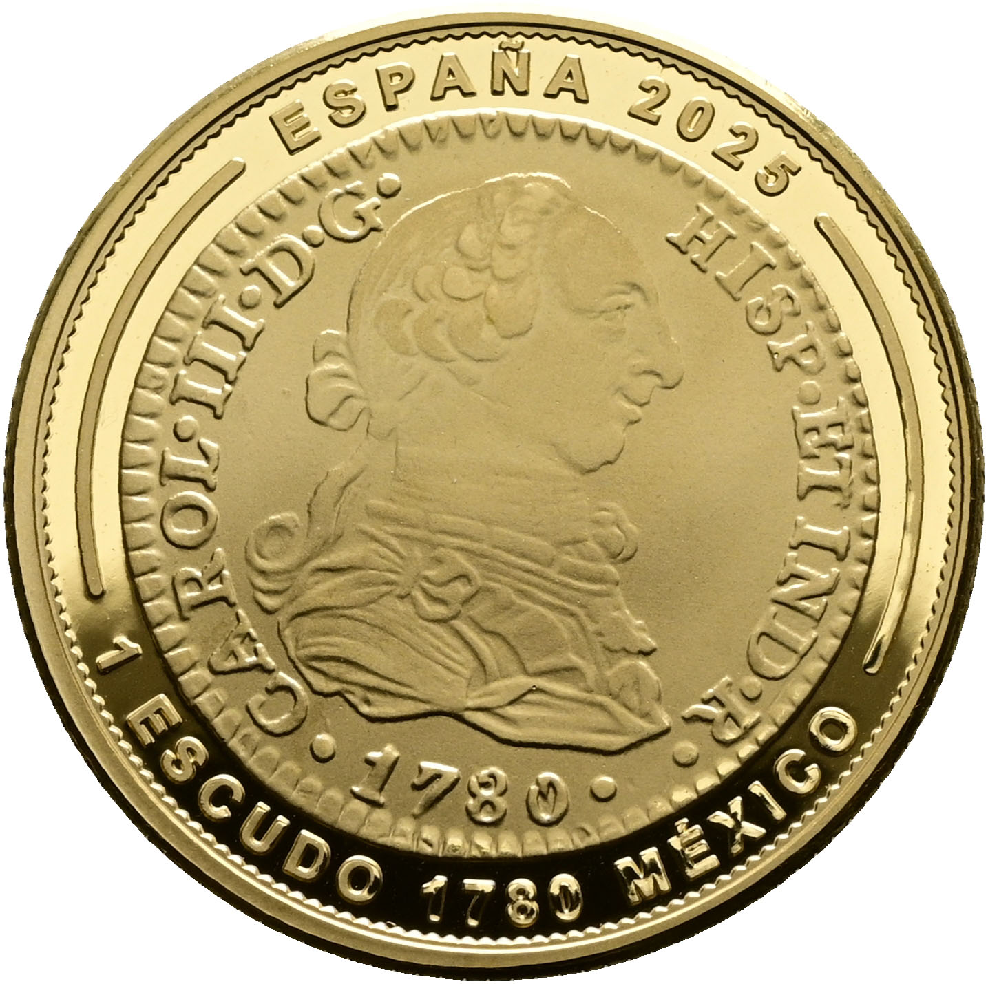 2025-M G€50 / 1E Gold, Mint Museum Jewels, 1780, Mexico City PR DCAM