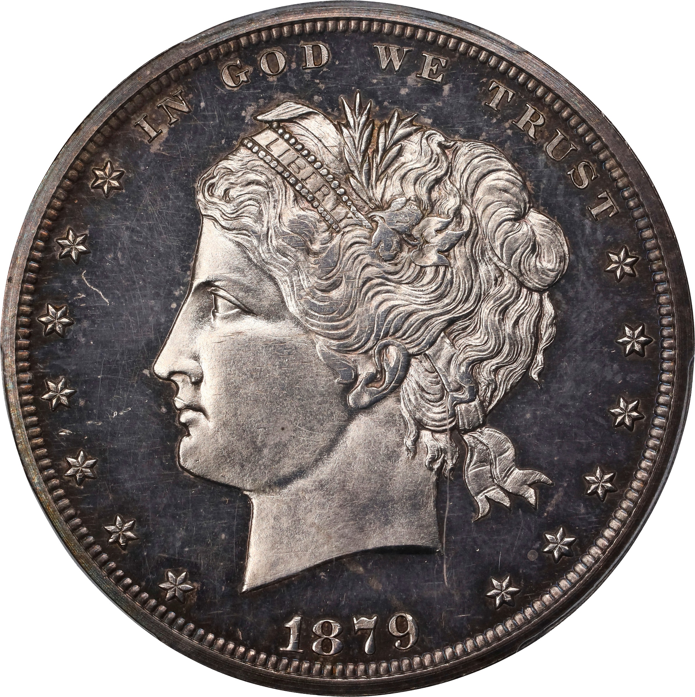 1879 P$1 Silver, J-1605 PR CAM