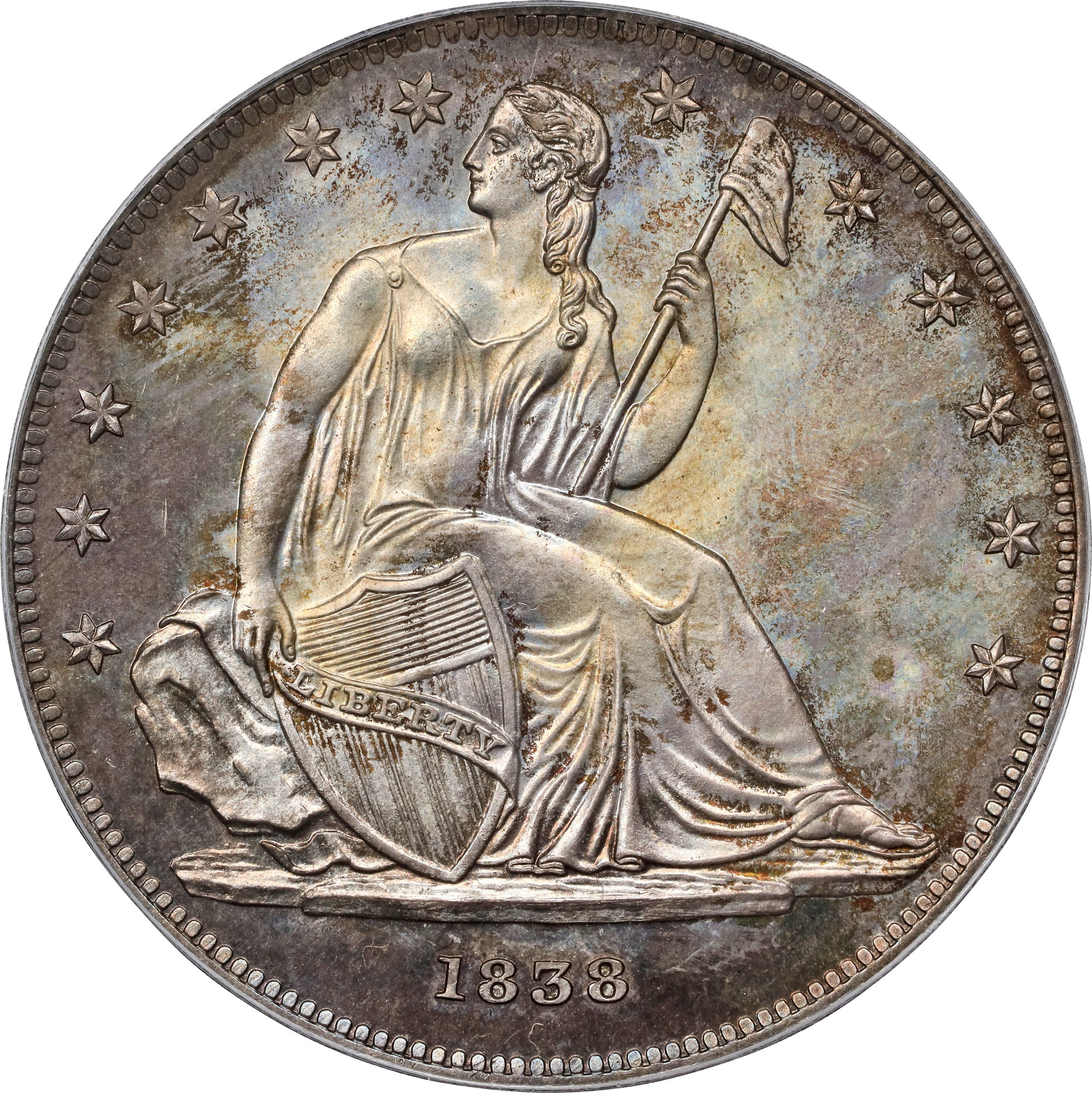 1838 PS$1 Restrike, Copper, J-89 PR BN thumbnail 9