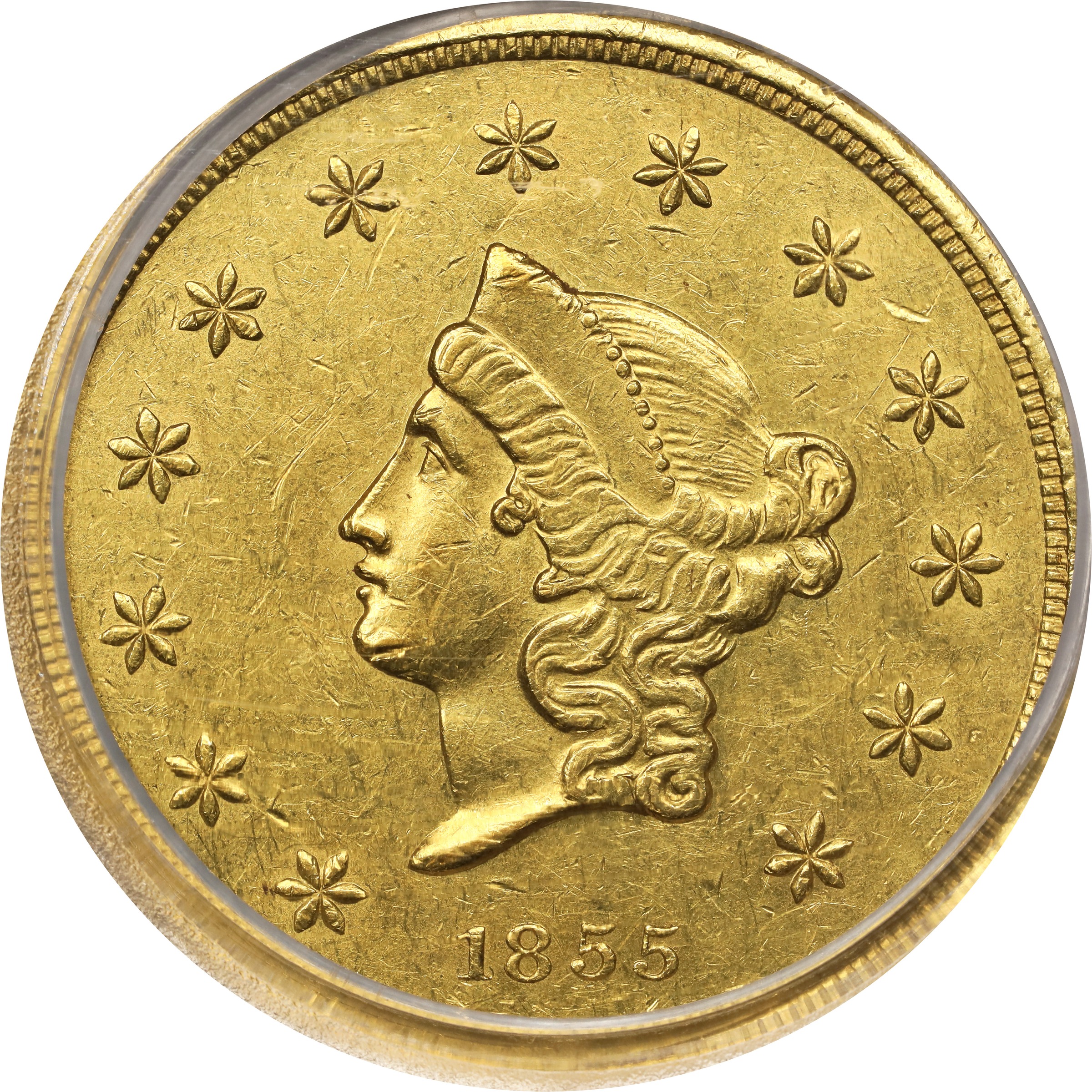 1855 G$50  Wass, Molitor & Co., K-9 MS thumbnail 3