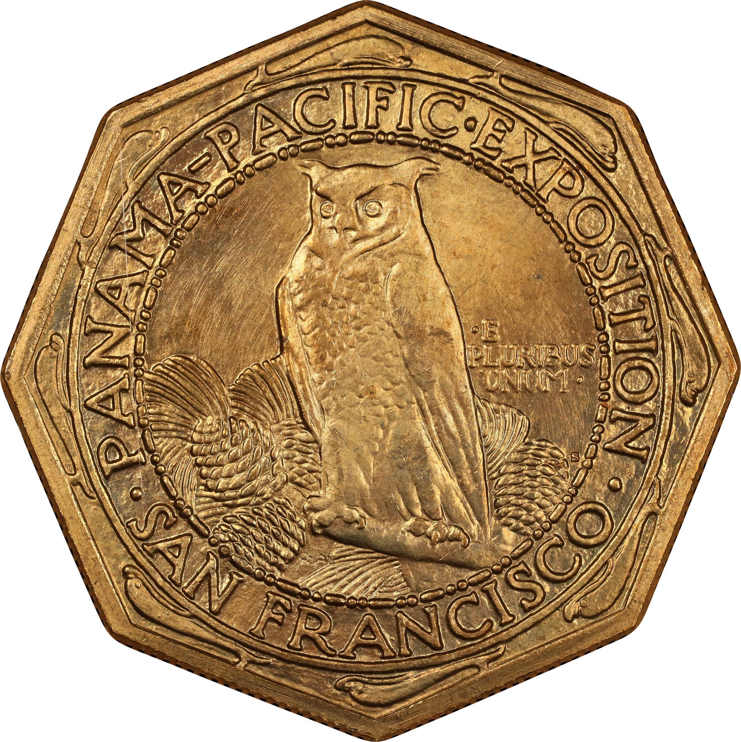 1915-S G$50  Panama-Pacific Expo, Octagonal MS64 CAC thumbnail 24
