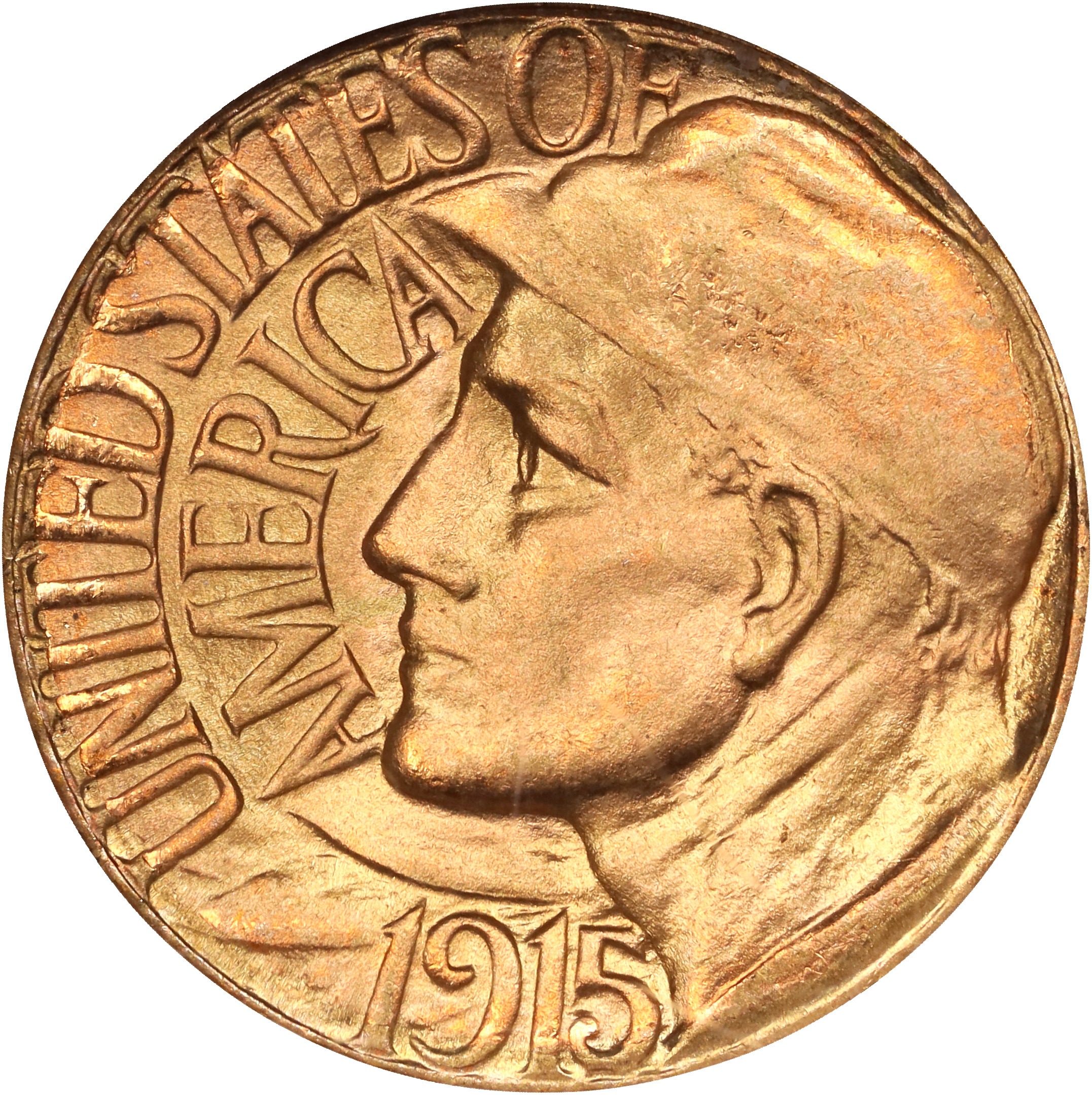 1915-S G$1 Panama-Pacific Expo XF45 CAC thumbnail 3