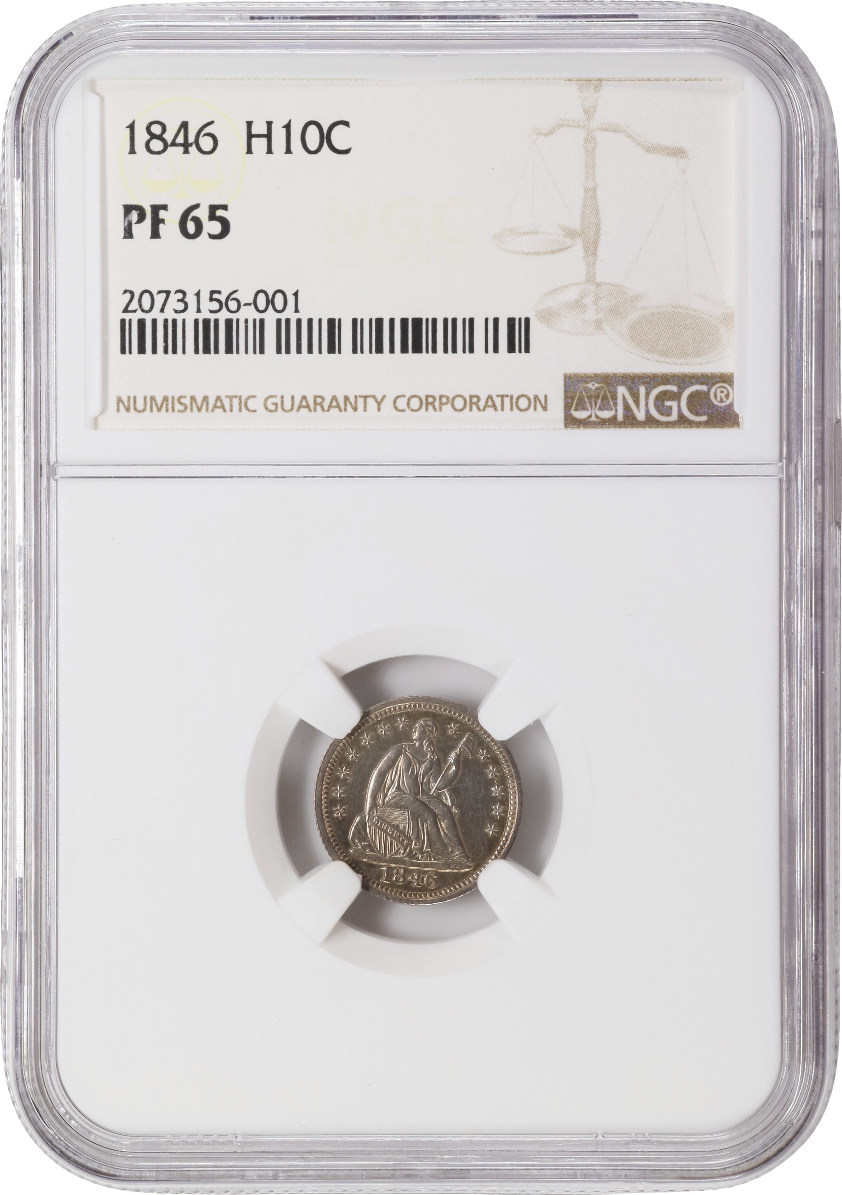 1846 H10c PR66 CAC thumbnail 11