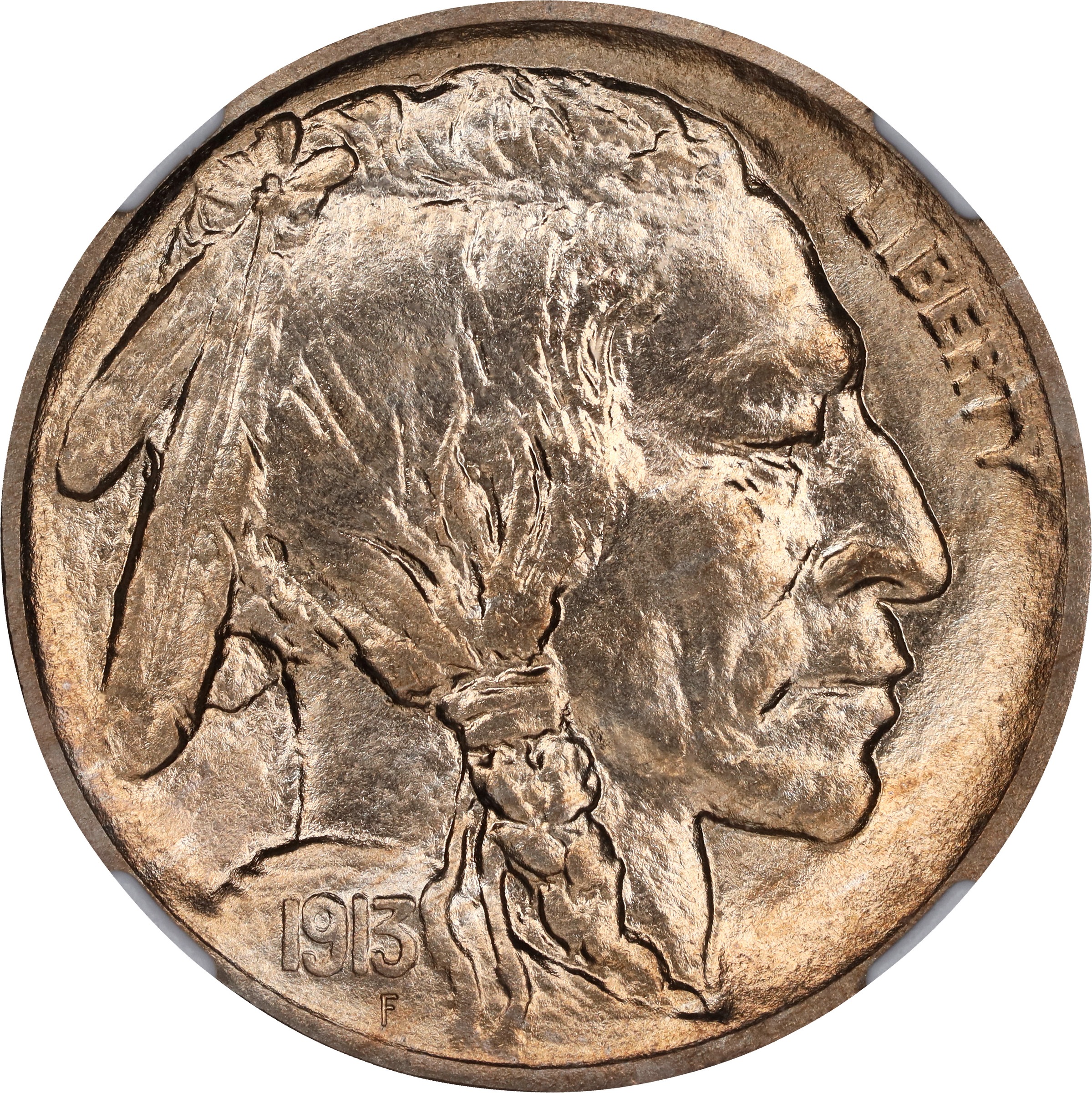 1913 5c Buffalo, Matte Finish, Type 2 PR66 CAC thumbnail 3