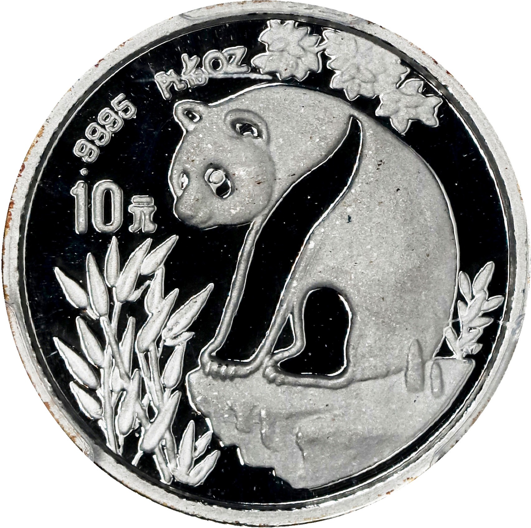 1989 P100Y 1oz Platinum, Panda PR DCAM (PAN105A) thumbnail 2