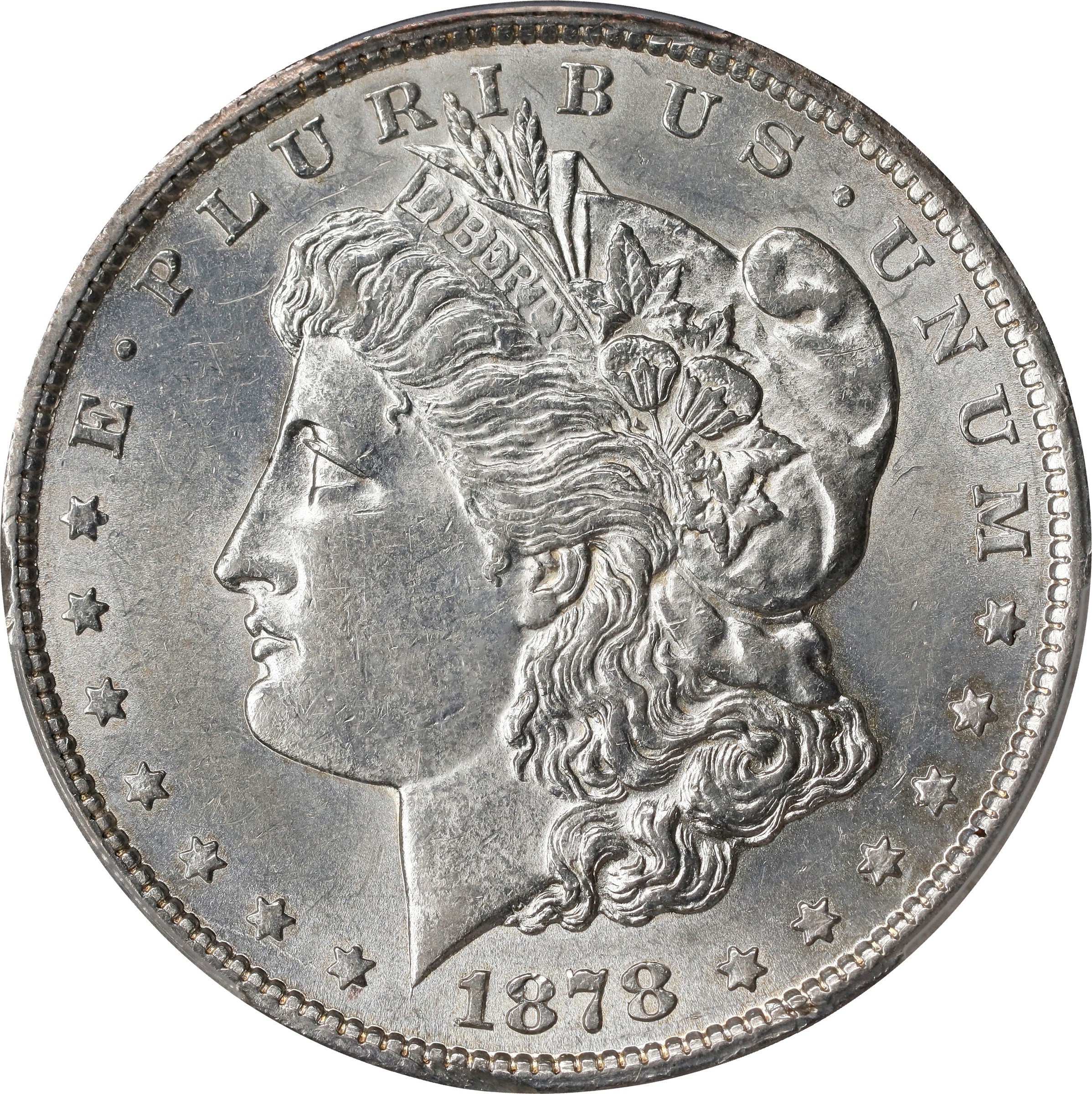 1878-CC $1  Clashed G, VAM-7A AU55 thumbnail 2