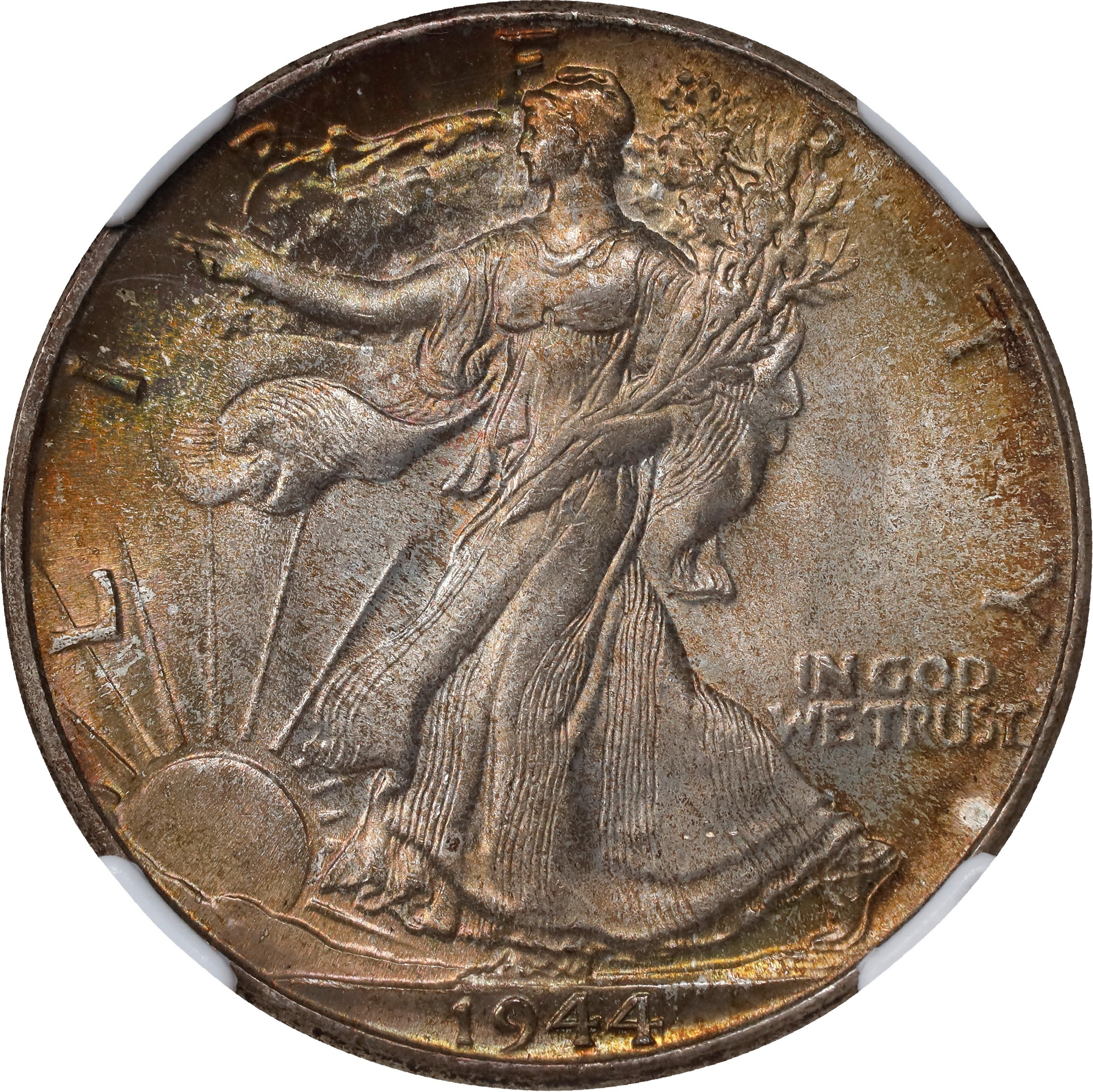 Walking Liberty Half Dollar 50c Short Set, 1941-1947, 20 Coins MS63 CAC thumbnail 23