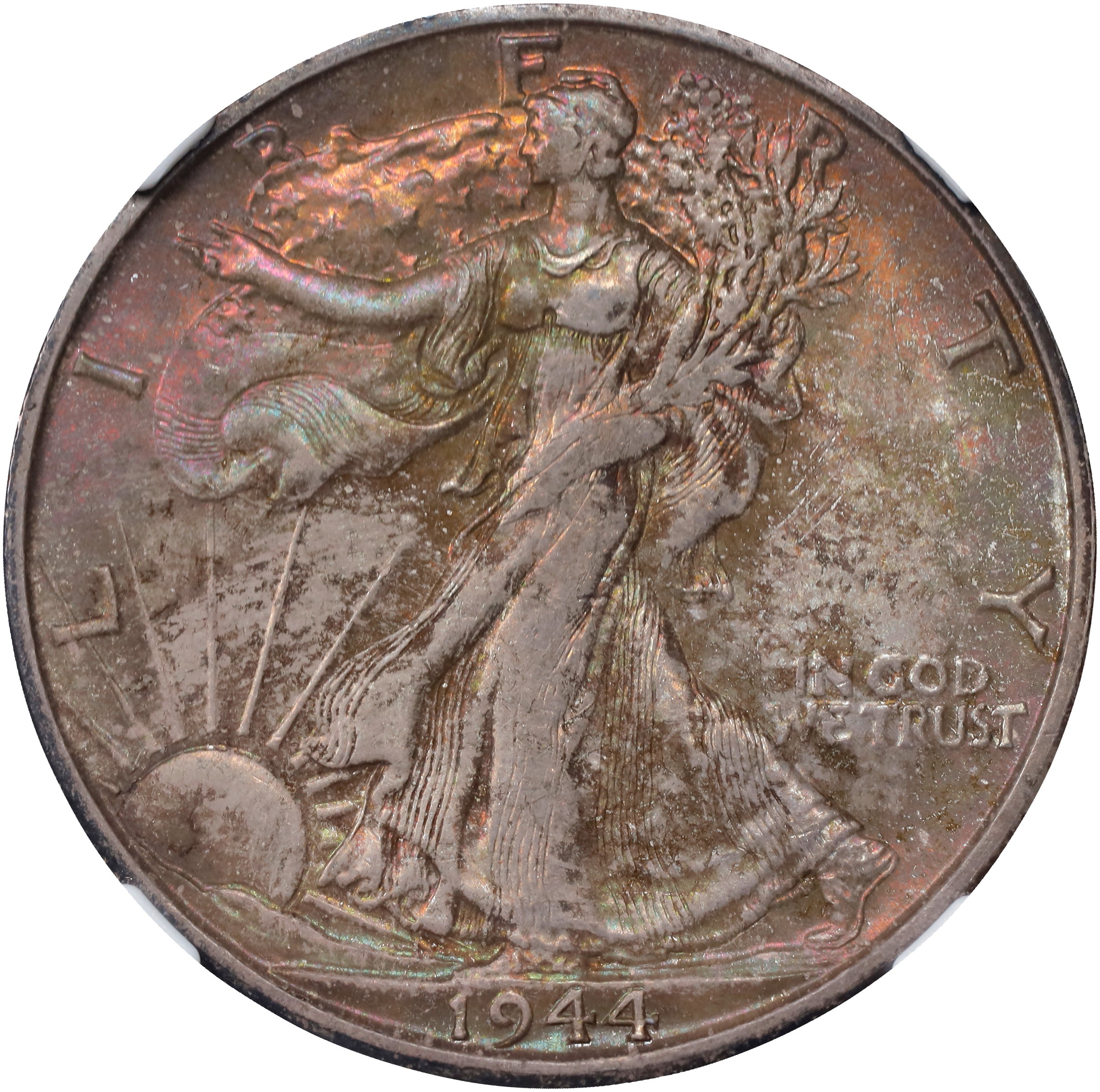 Walking Liberty Half Dollar 50c Short Set, 1941-1947, 20 Coins MS63 CAC thumbnail 24