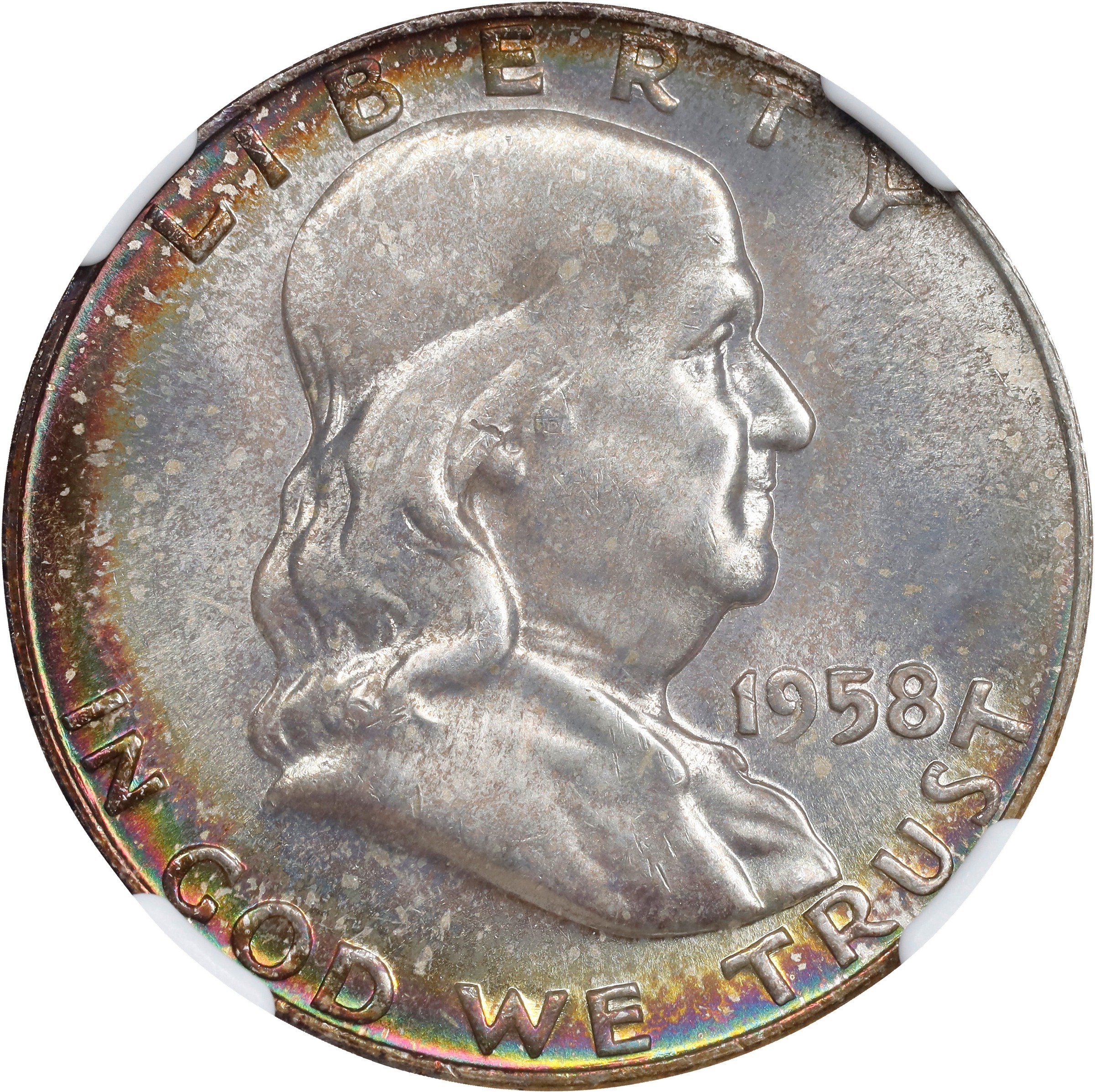 1958-D 50c XF40 CAC thumbnail 3
