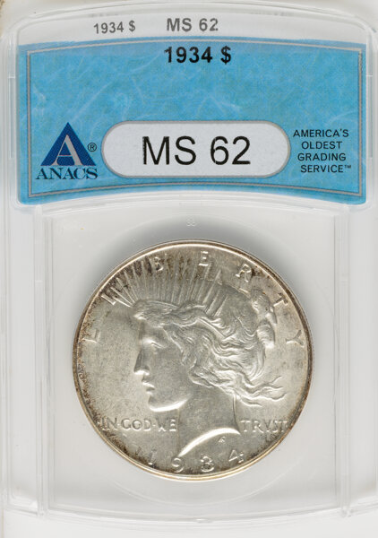 1934 $1 VF25 CAC thumbnail 2