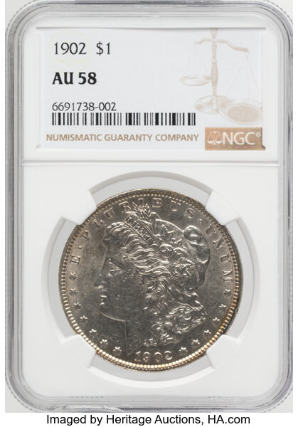 1902 $1  Doubled Profile, VAM-5 AG3 thumbnail 3