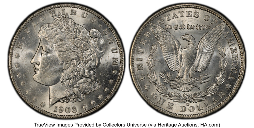 1903-O $1 AU58 CAC thumbnail 4