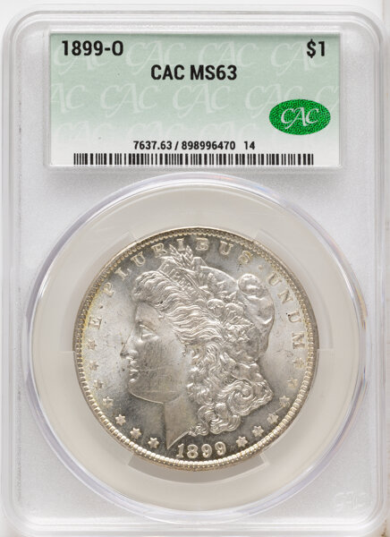1899-O $1 AU53 CAC thumbnail 4