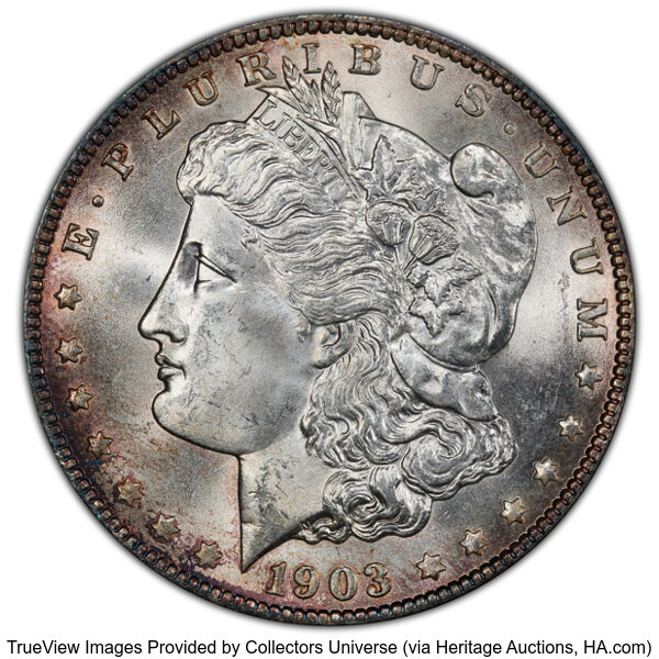 1903-O $1 AU58 CAC thumbnail 3