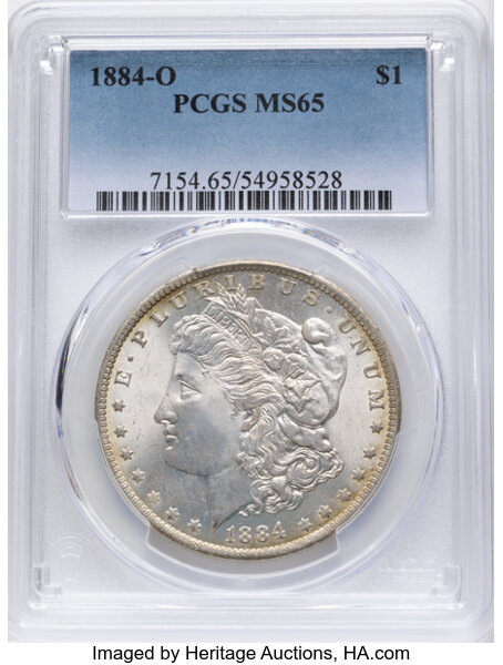 1884-O $1  Clashed Dies, VAM-56A MS thumbnail 4