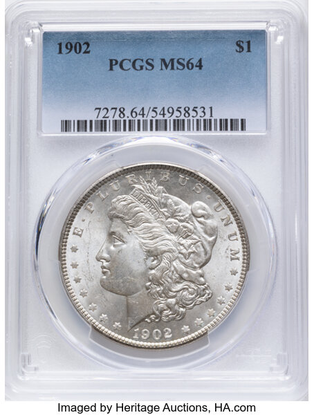 1902 $1  Doubled Profile, VAM-5 AG3 thumbnail 2