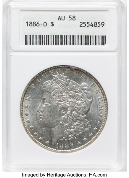 1886-O $1  Clashed Rev. BER, Multiple, VAM-1A2 XF40 thumbnail 3