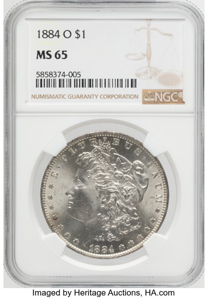 1884-O $1  Clashed Dies, VAM-56A MS thumbnail 8