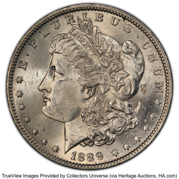 1889-O $1  Clashed E, VAM-1A1 VF35 thumbnail 2