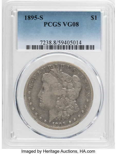 1895-S $1 MS66 CAC thumbnail 3