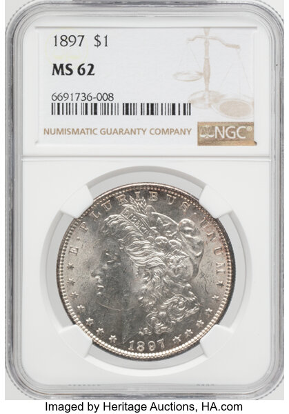 1897 $1  Doubled 1, VAM-3 MS thumbnail 3