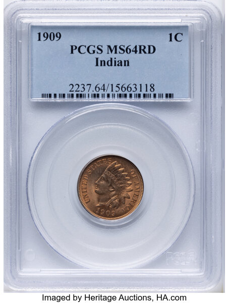 1909 1c Indian MS RD thumbnail 9