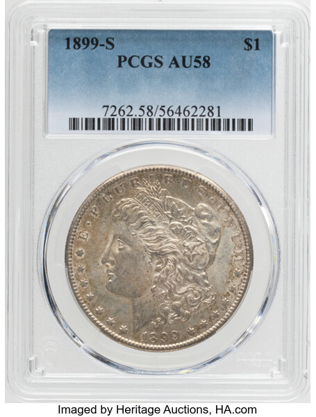 1899-S $1 MS60 CAC thumbnail 4