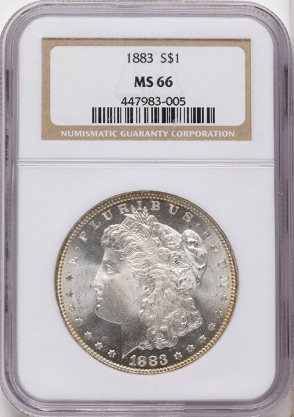 1883 $1 VG8 CAC thumbnail 3