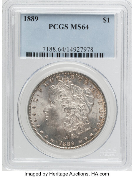 1889 $1 MS63 CAC thumbnail 3