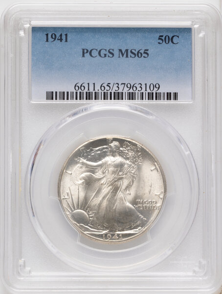 Walking Liberty Half Dollar 50c Short Set, 1941-1947, 20 Coins VF25 CAC thumbnail 24