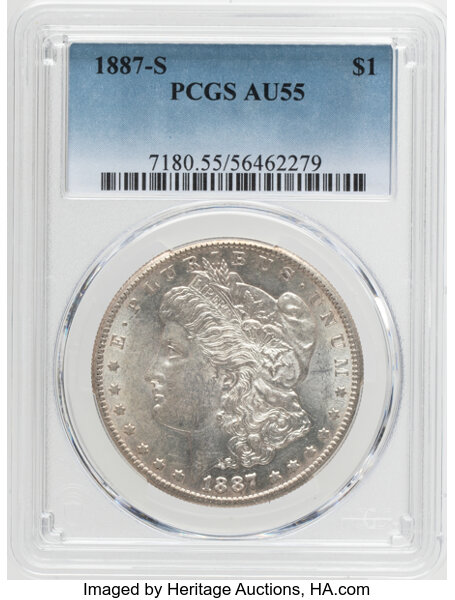 1887-S $1 G4 CAC thumbnail 3