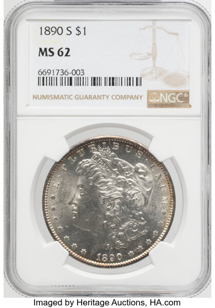1890-S $1 MS64 CAC thumbnail 5