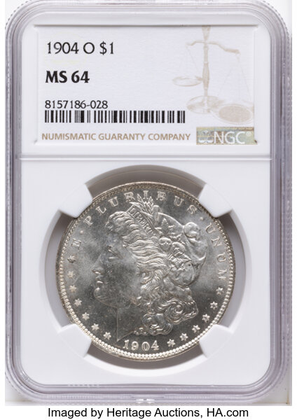 1904-O $1  Clashed G Obverse, VAM-32  MS thumbnail 4