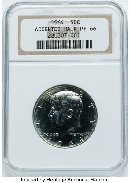 Kennedy 50c 90% Silver, 1964, 1992-2018 [Type] PR61 thumbnail 21