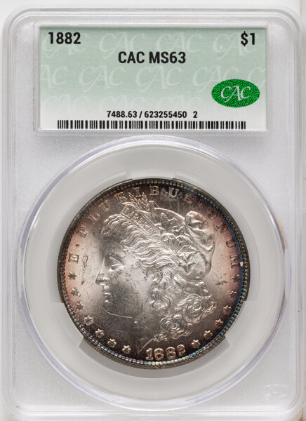 1882 $1 MS64 CAC thumbnail 3