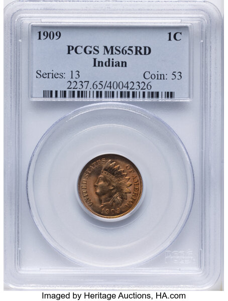 1909 1c Indian MS RD thumbnail 7