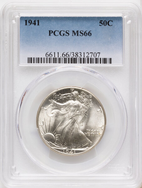 1941 50c XF45 CAC thumbnail 4