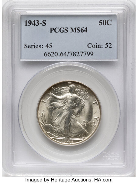 1943-S 50c MS thumbnail 3