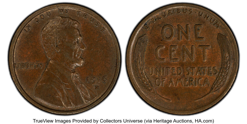1916-D 1c MS BN G6 BN CAC thumbnail 3