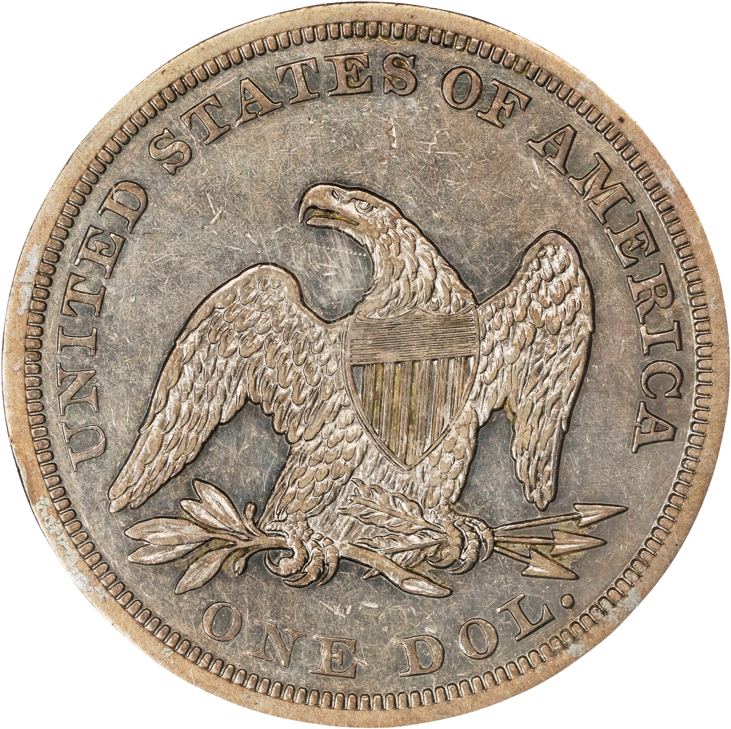 1856 $1 AG2 CAC thumbnail 17