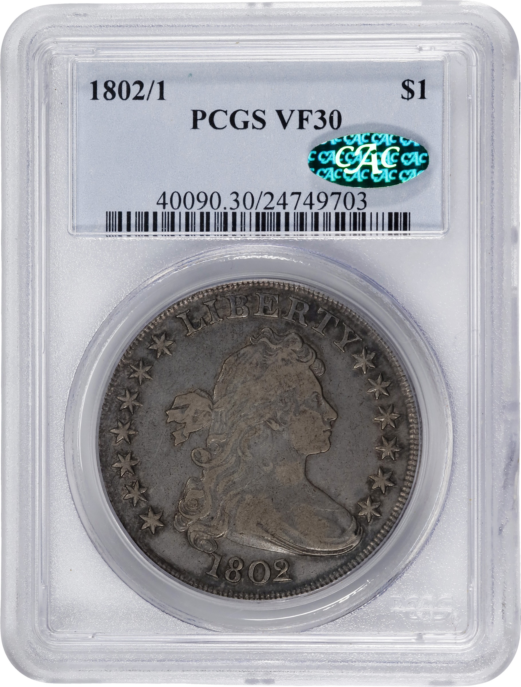 1802/1 $1 AU50 CAC thumbnail 8