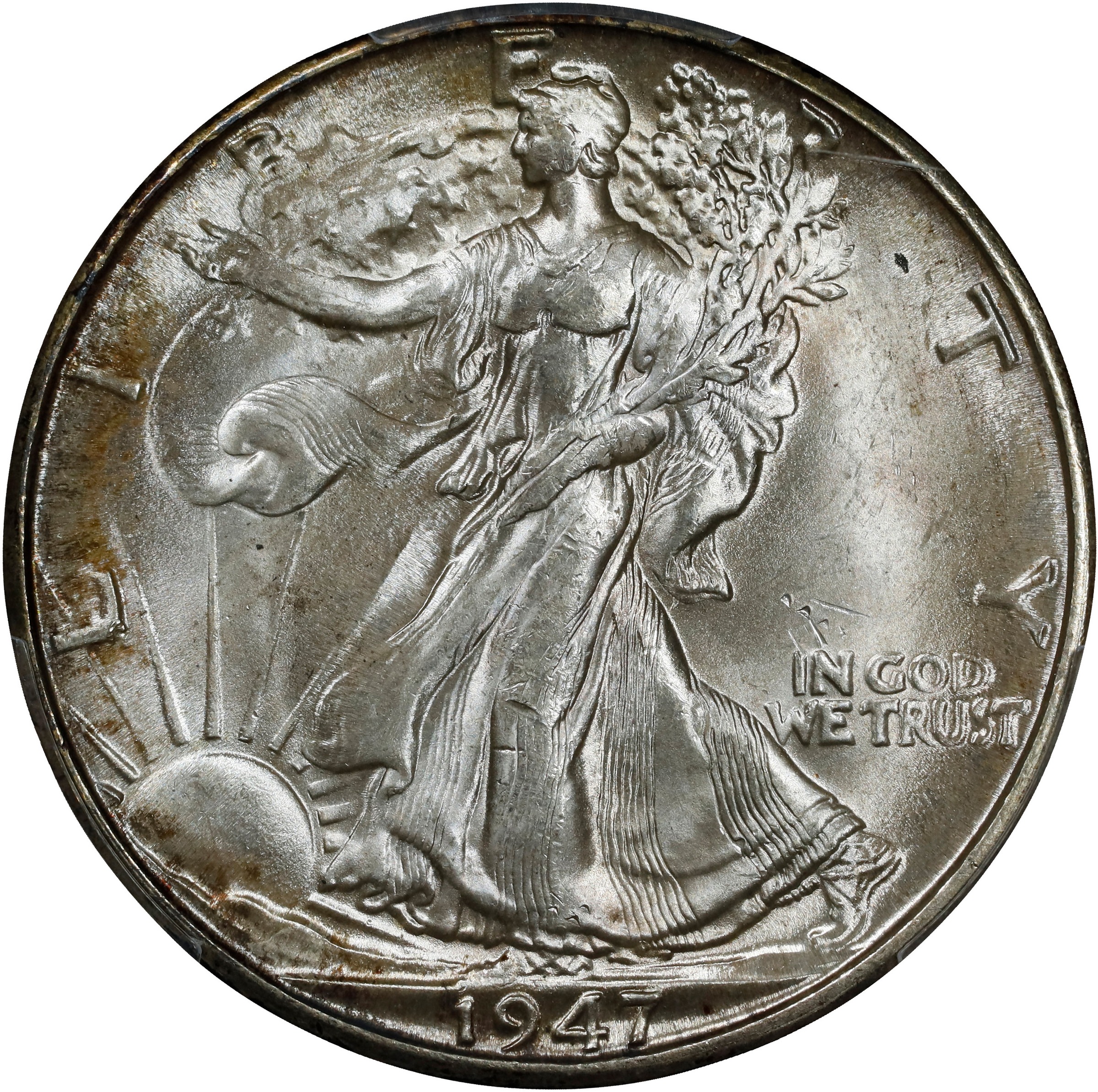 1947-D 50c XF45 CAC thumbnail 3