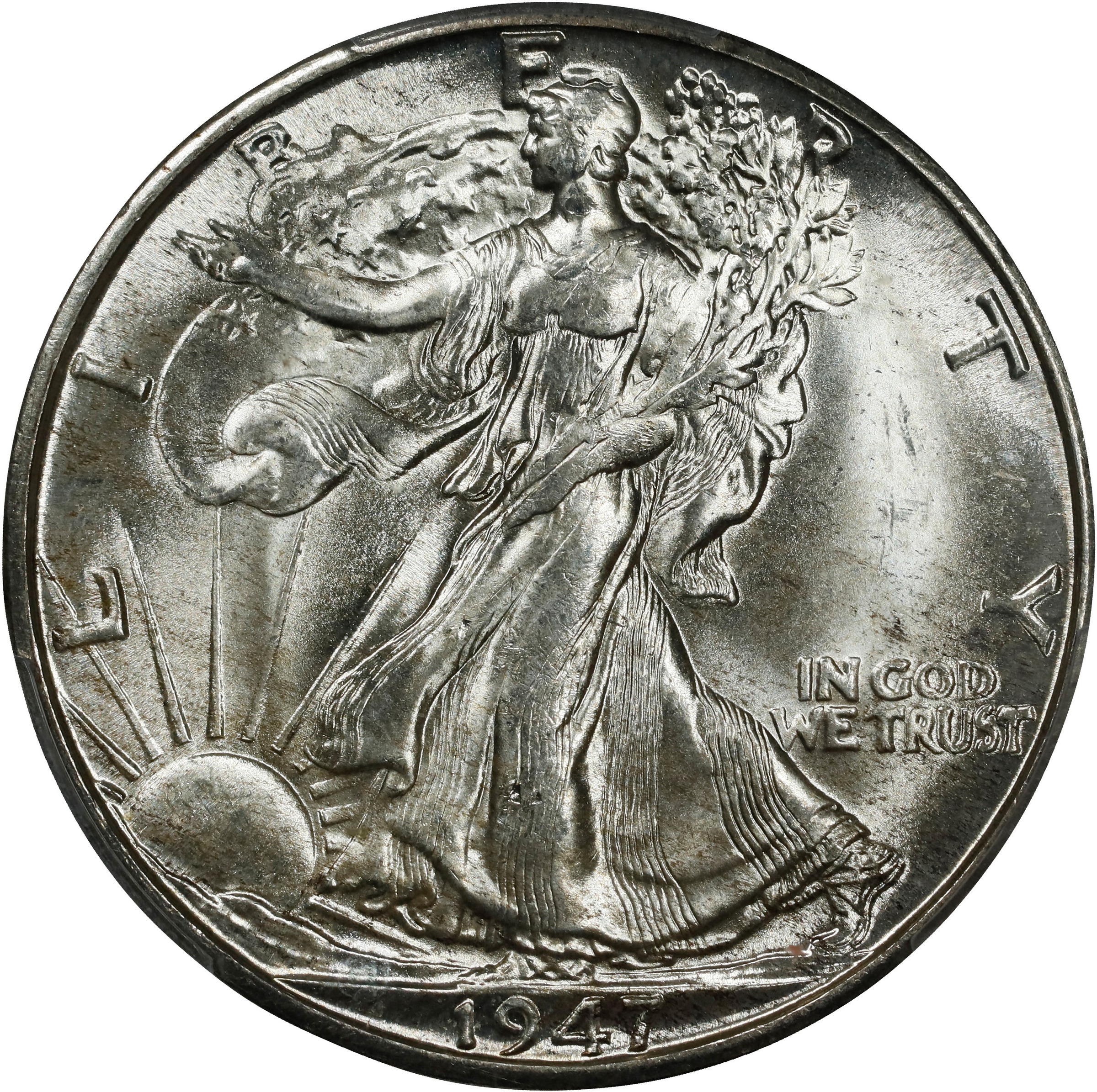1947-D 50c XF45 CAC thumbnail 4