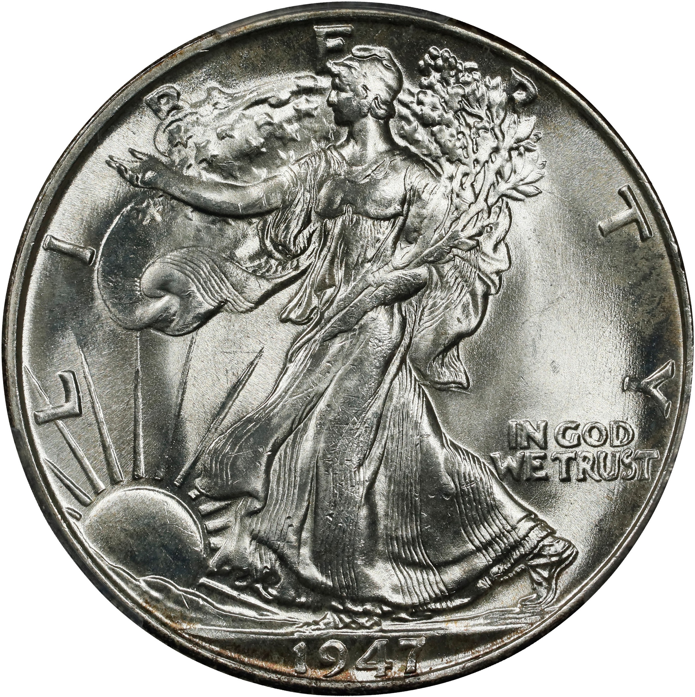 1947 50c AU50 CAC thumbnail 6