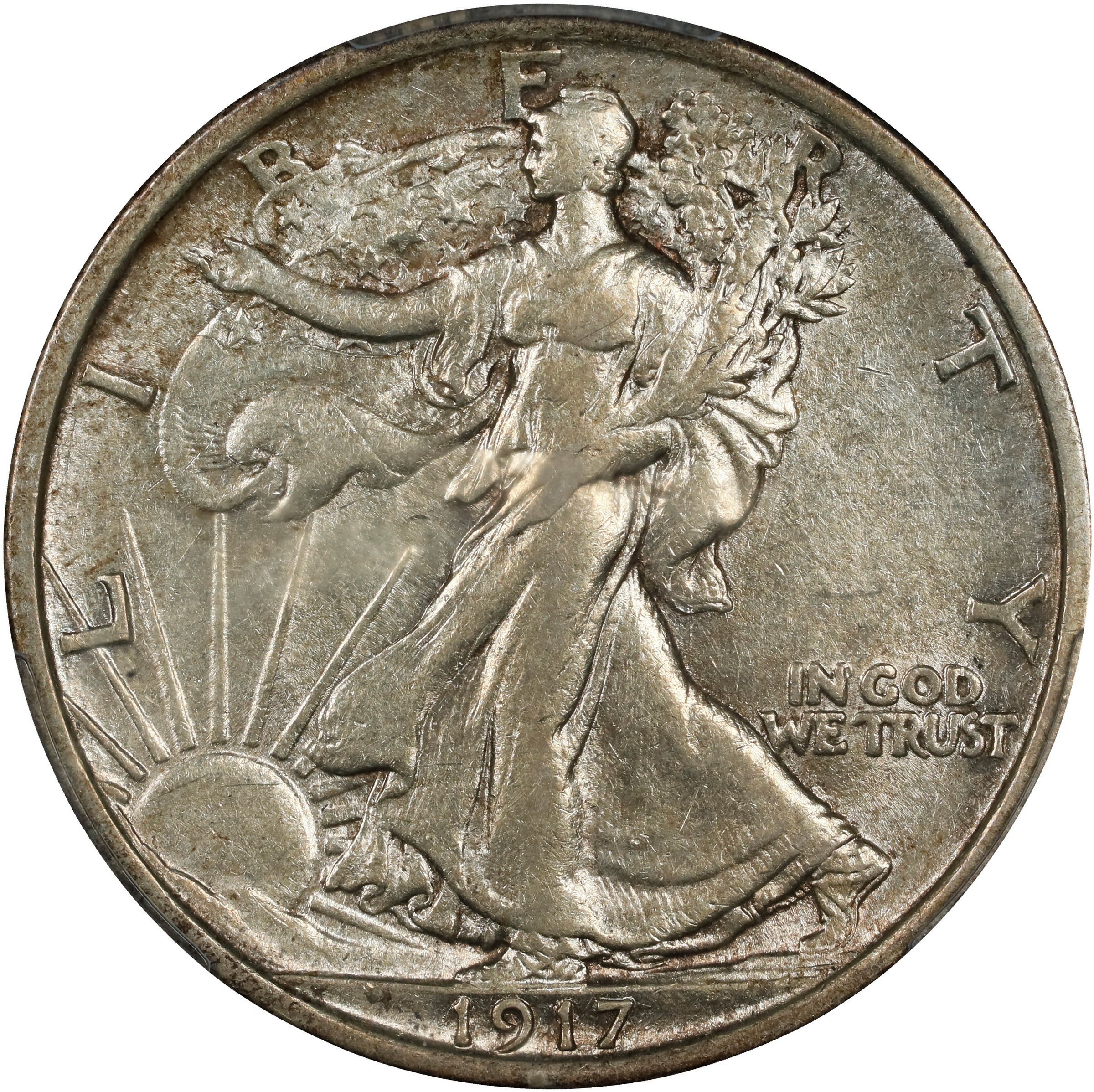 1917-D 50c Mintmark Reverse MS60 CAC thumbnail 3