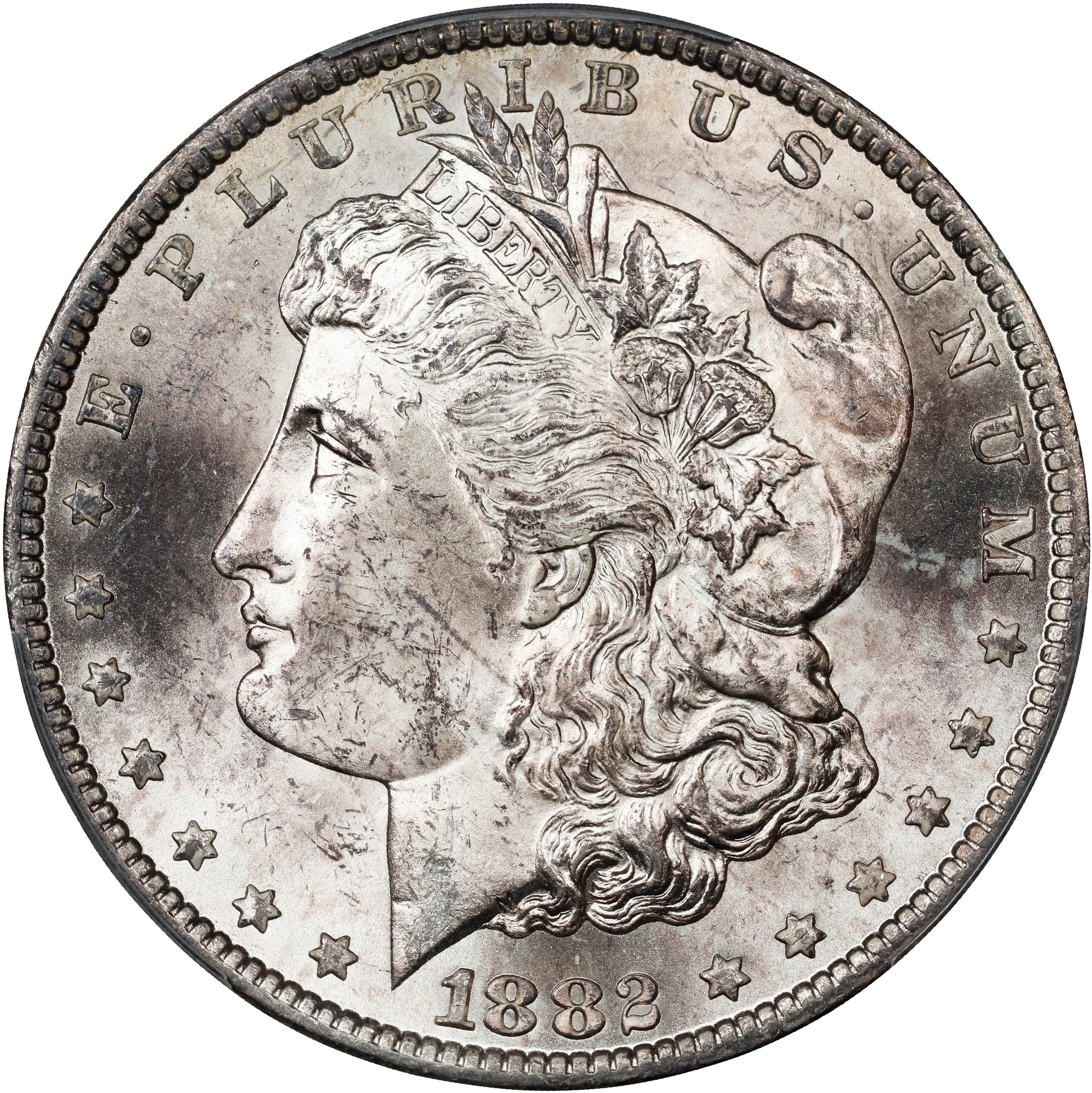 1882-CC $1  Multiple Vee Clashed Reverse, VAM-2C3 VG8 thumbnail 4