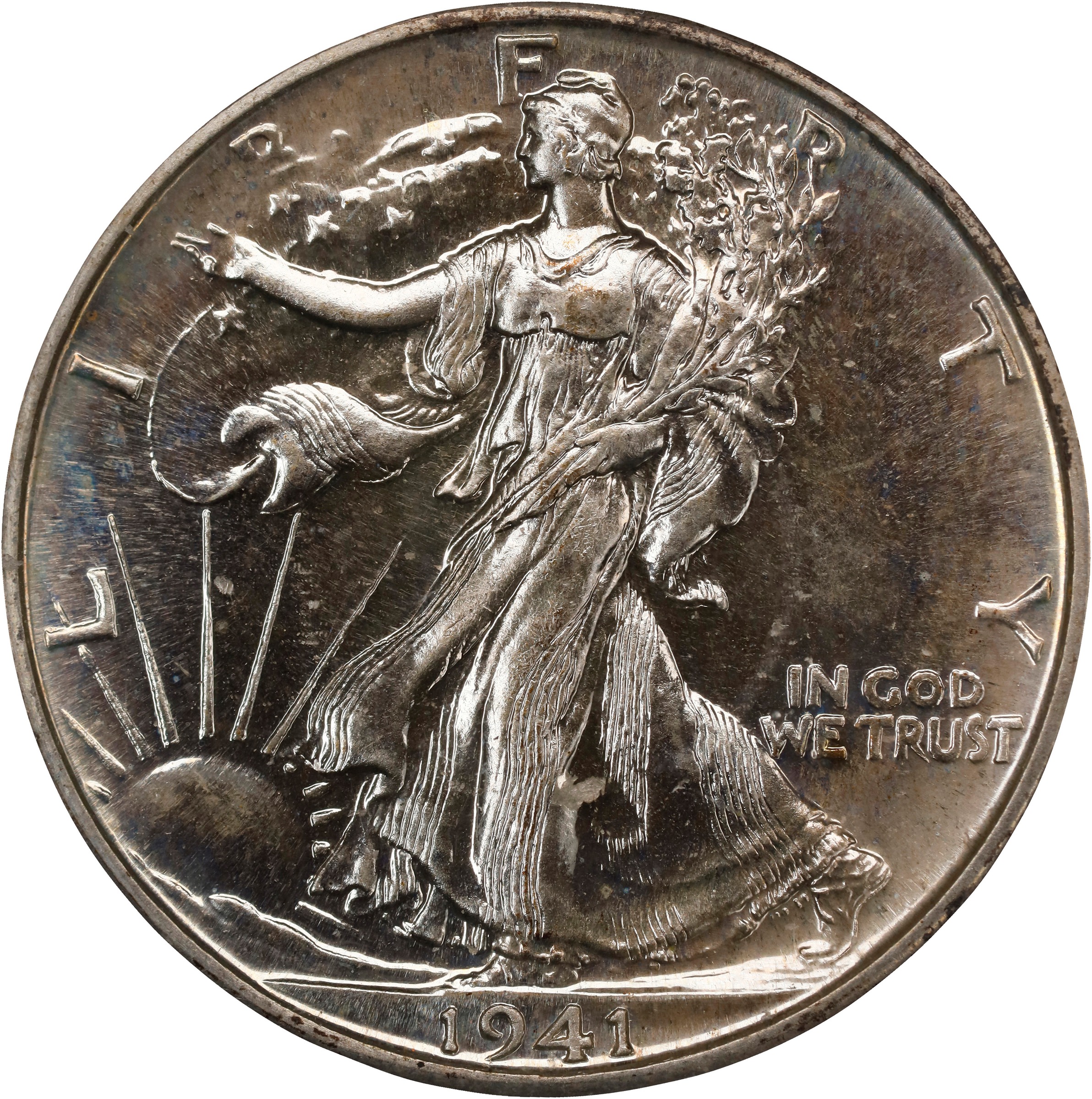 Walking Liberty Half Dollar Set 50c 7 Coins PR64 thumbnail 14