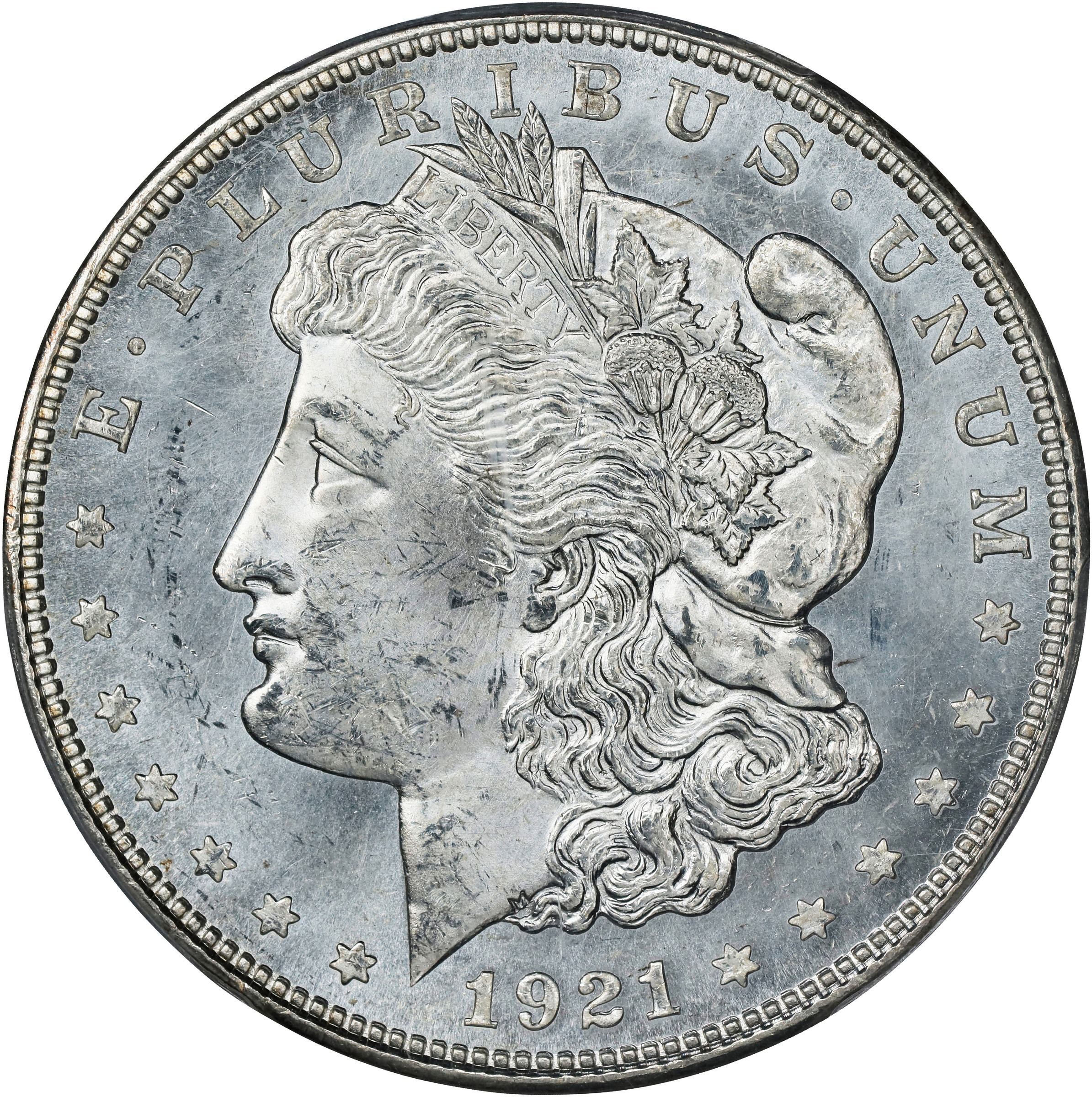 1921-D $1  Die Break E, VAM-1P MS thumbnail 4
