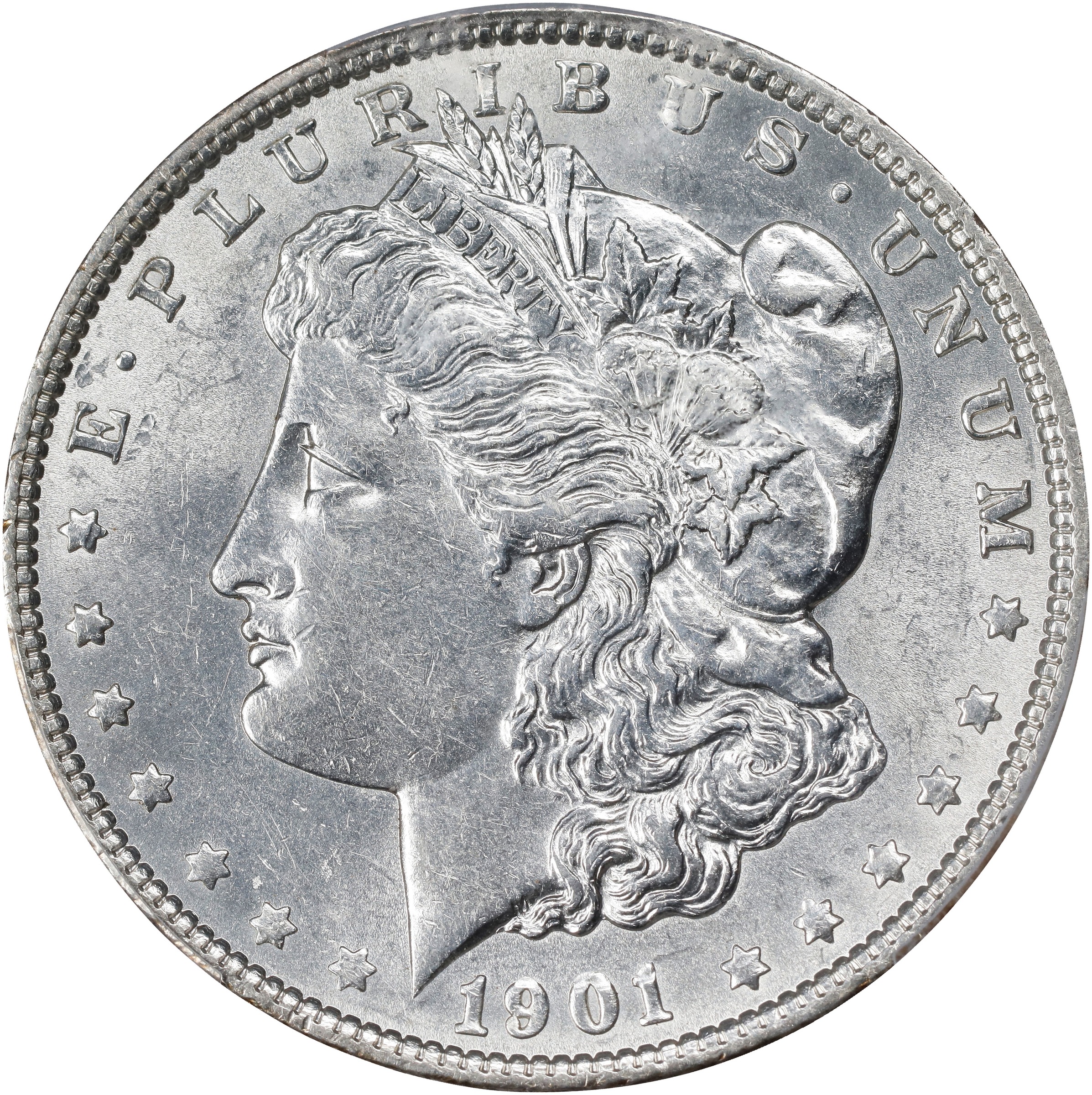 1901 $1 AU55 CAC thumbnail 4