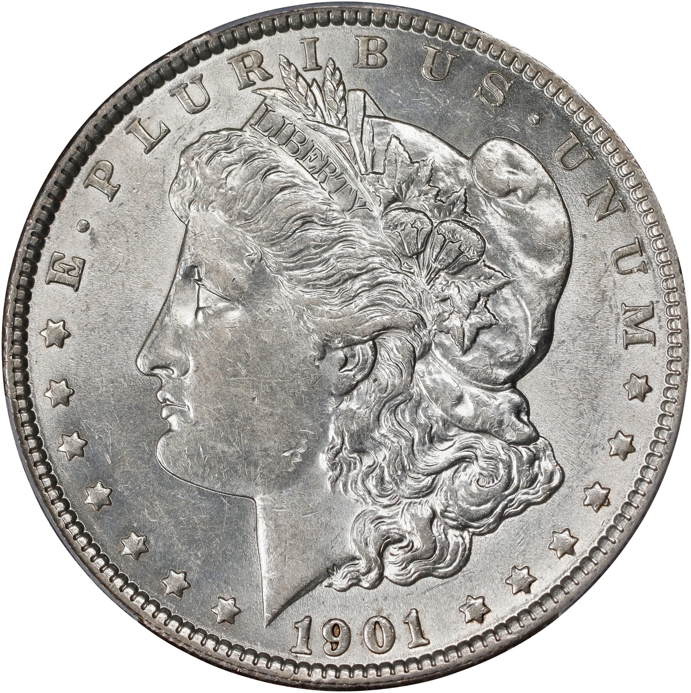1901 $1 AU55 CAC thumbnail 5